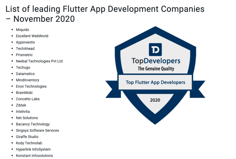 Flutter App Development Companies